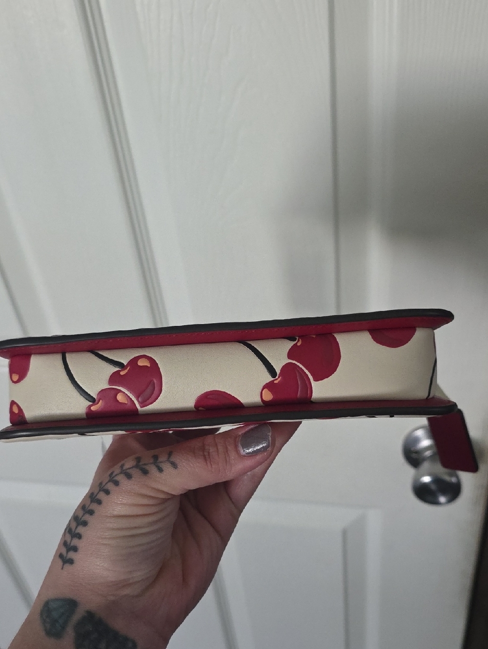 Coach Penn Shoulder Bag with Cherry Print - Picture 5 of 11